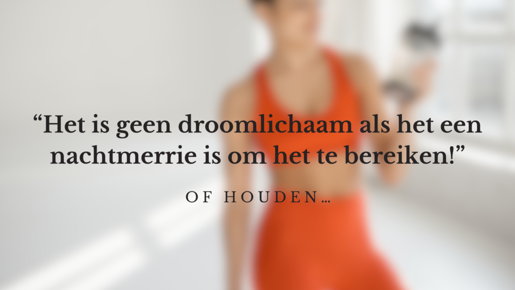Moeder droomlichaam fit en gezond
